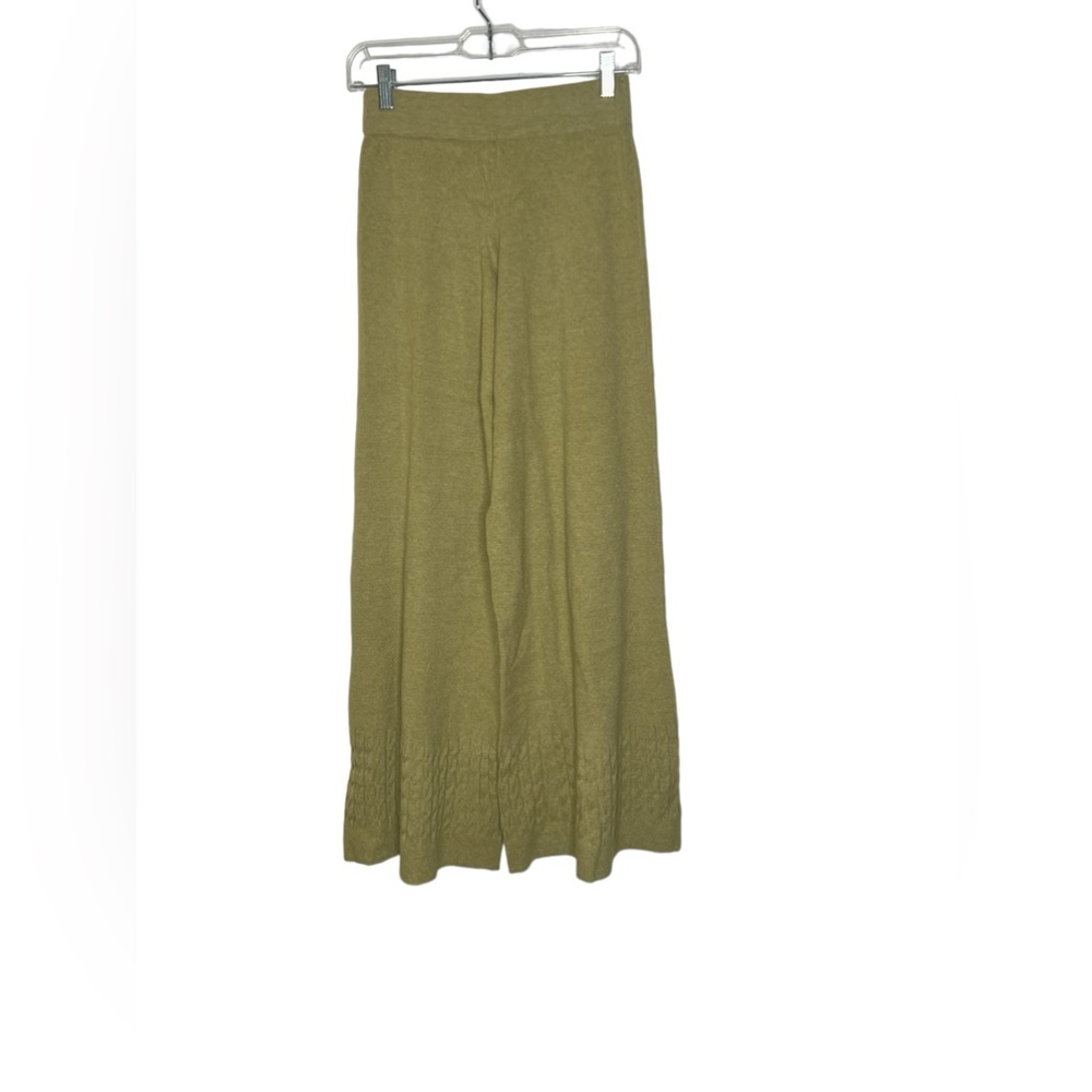 Lemon M green wide leg sweater pants